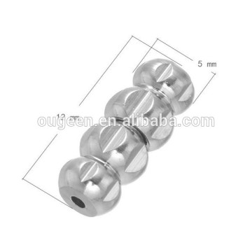 12*5mm chrome plated bead shape copper unique bracelet clasps