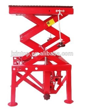 Motorcycle lift table