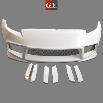 Fiberglass Webersport ZENIT H Line Style Front Bumper with Duct Fin and DRL for Nissan 370Z (08-Z34)