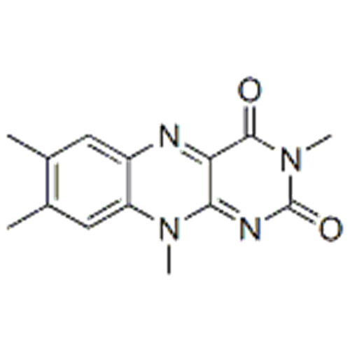 이름 : 벤조 [g] 테리 딘 -2,4 (3H, 10H)-디온, 3,7,8,10- 테트라 메틸 -CAS 18636-32-3