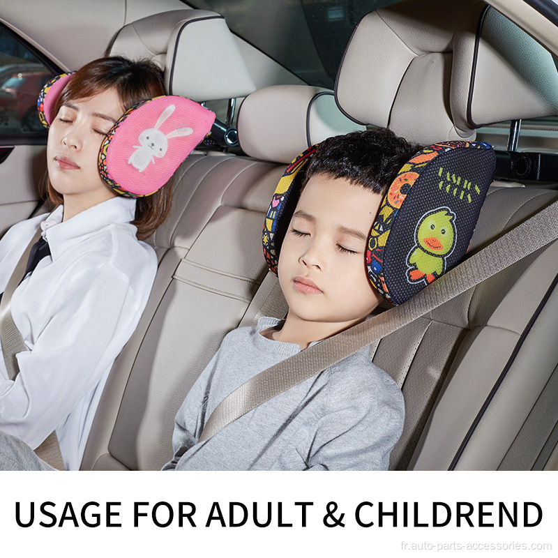 Oreiller d&#39;appui-tête détachable pour les enfants adultes siège d&#39;auto