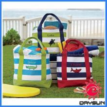 Popular strip beach bag totes