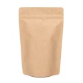 Metallic Finish Kraft Food Bags with Ziplock Closure