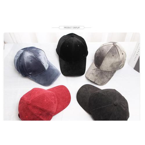 Autumn/winter corduroy cap velvet baseball cap