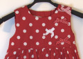 Mädchen rote Punkte Prinzessin Kleid mit bowknots