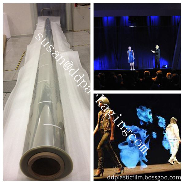 3D hologram projection stage film musion foil/eyeliner foil