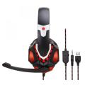 private mould LED lighting gaming headset