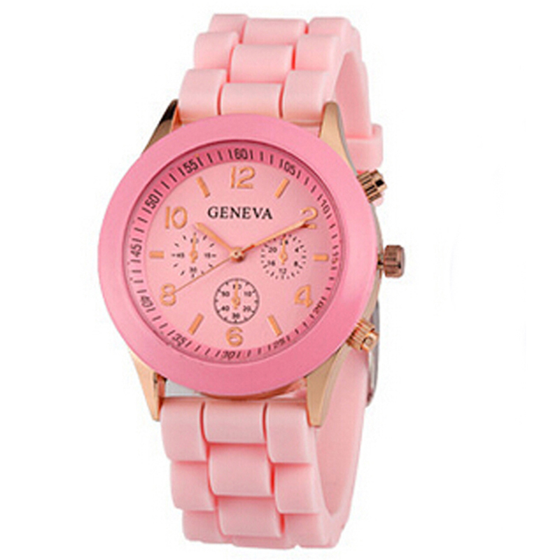 Grils Colorful Silicone Wrist Quartz Watch