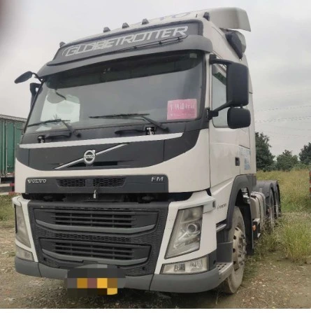Yellow Used Volvo FM 460 Heavy Duty Cargo Tow Trucks 6X2r Prime Mover Trailer Head Tractor Truck for Sale