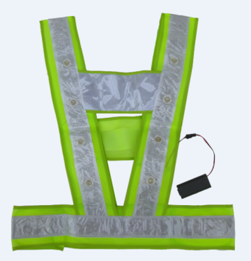 high light reflective safety led vest