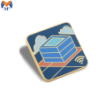 Custom weather design lapel enamel pin