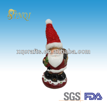 Christmas porcelain standing santa claus figurines