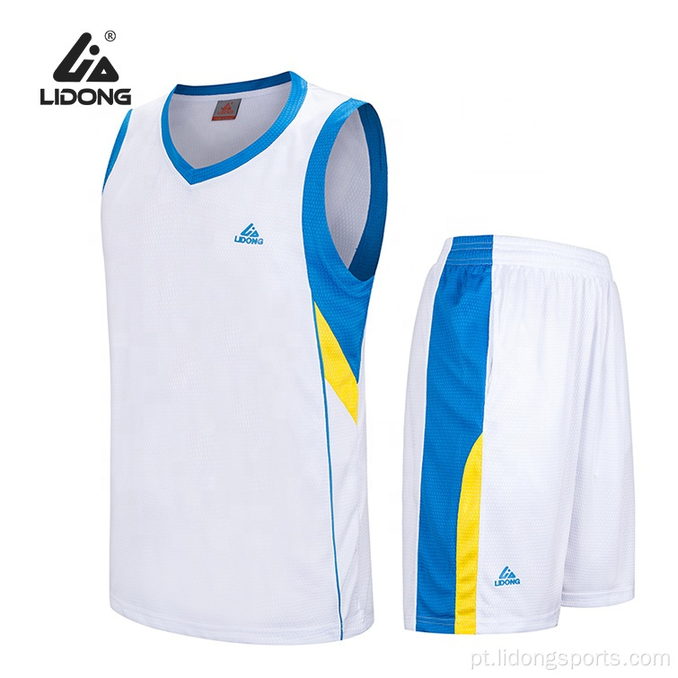 Fornecer camisa de basquete simples de faculdade personalizada