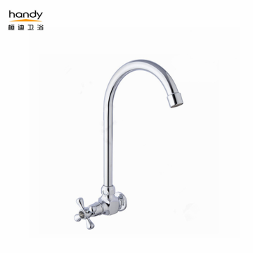 Customizable cross spiral single handle kitchen cold faucet