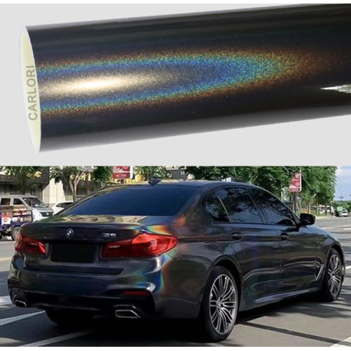 Rainbow Laser Grey Car Wrap Vinil