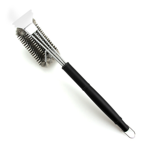 Stainless Steel BBQ Cleaning Brush With Scraper