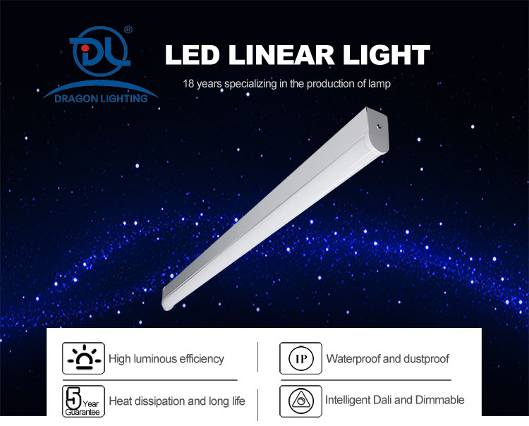 30W Luminaire Suspension LED Linear Batten Light Fixture