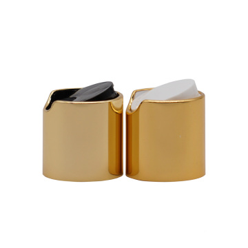 Gold Aluminum Outside Plastic Inner Disc Top Cap