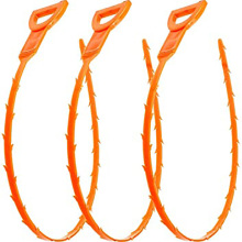 Plastic Orange Drain Cleaner Snake