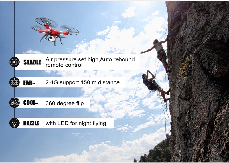 SYMA Professional Drone X8HG X8HW X8HC 2.4G 4CH RC Helicopter Drones 1080P 8MP HD Camera Quadcopter (SYMA X8C/X8W/ X8G Upgrade)