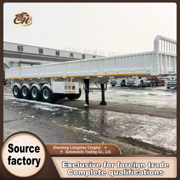 4 axle side wall cargo trailer