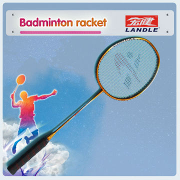 Thickness shaft and tempered graphite badminton racket