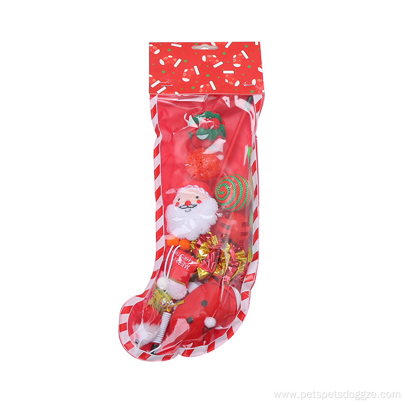 Eco-friendly interactive Christmas cat toy gift set