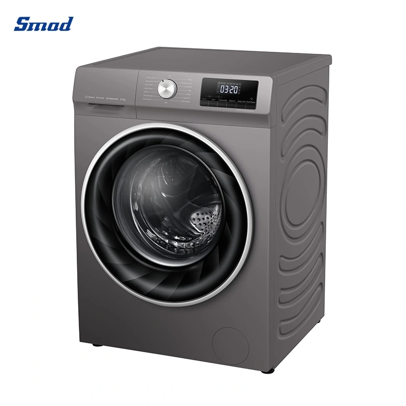 Smad 9kg-10kg White Grey Inverter Motor Front Loader Washing Machines