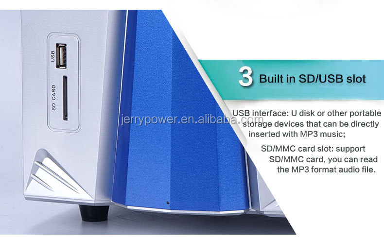 Hemmabiomusiksystem med FM USB SD-fjärrkontroll Creative 3.1 högtalare