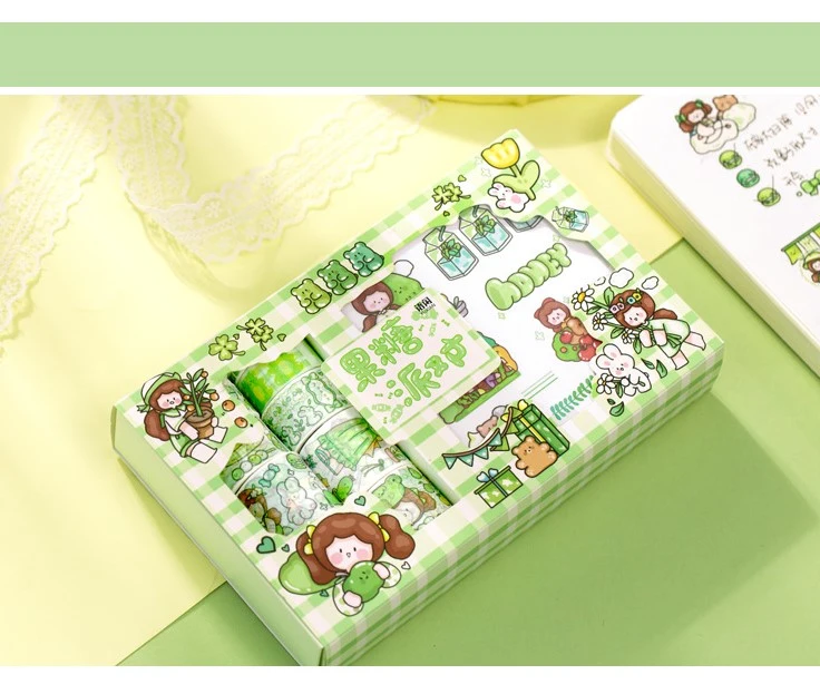 Japanese Paper Sticker and Washi Tape Gift Box Set