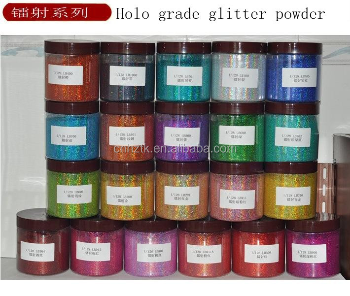 wholesale laser glitter powder / holographic powder for nail art