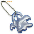 Pendente a forma di fantasma in PVC riflettente blu