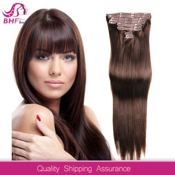 100% virgin human hair kinky straight clip in hair extensions