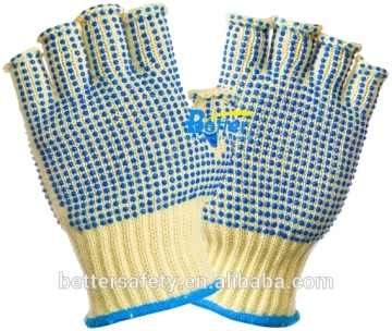 Fingerless Aramid Fibre Dots anti cut gloves