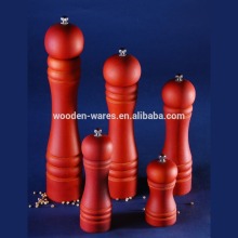 Red color wooden Pepper mill, colorful pepper mill, salt shaker