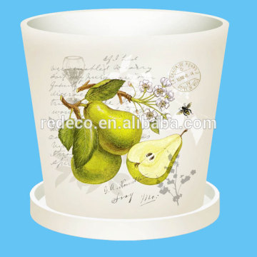 Dolomite flower pot outdoor