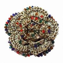 Fancy Corsage, Decorated with Colorful Glass Beads