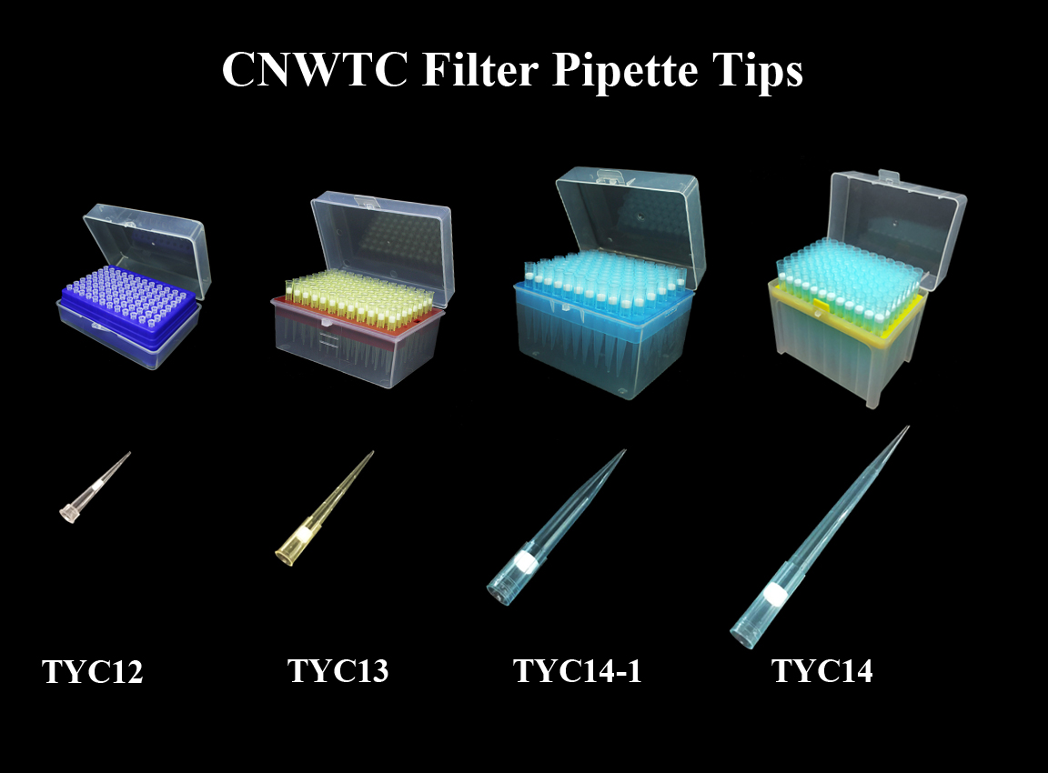 Plastic Sterile 10ul 200ul 1000ul Filter Tips Micro Pipette Tips DNase RNase Free Filter Tip