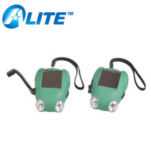 Solar Green Power Wind Up Dynamo Hand Crank Mini LED Torch