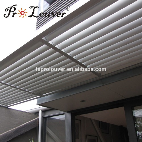 Gold supplier China balcony pergola opening roof aluminum air waterproof louver