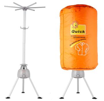 Portable Travel Clothes Dryer: Hotpoint 1000W Electric Air Dryer & Hanger