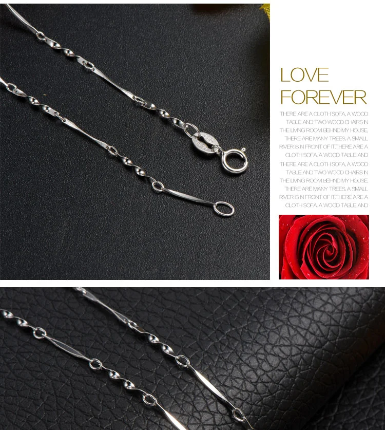 Factory Hot Sale Necklace 925 Sterling Silver Chain