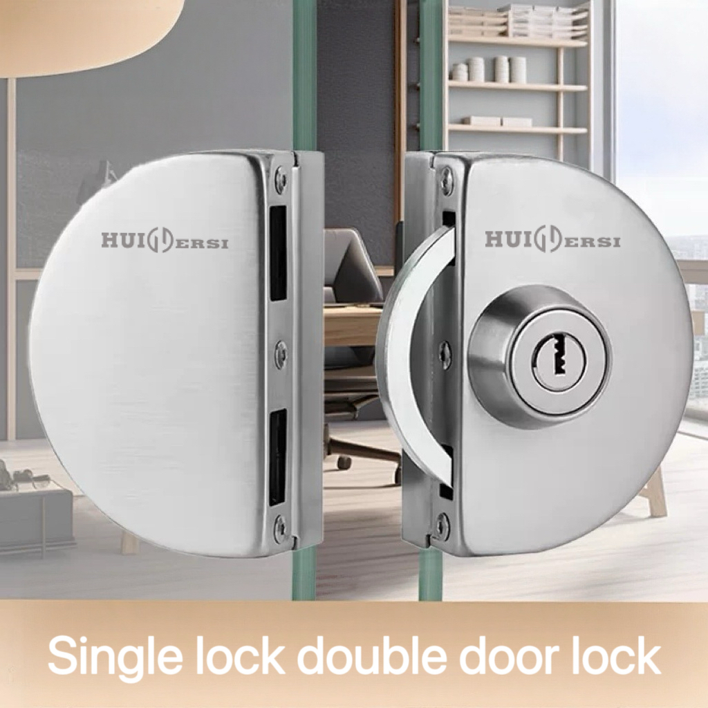 قفل الباب الزجاجي glass door lock