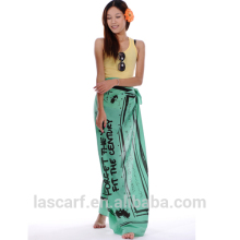 customized printed cotton sarong pareo