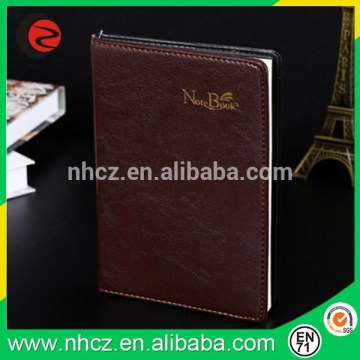 Business notebook office stationery leather notebook paperback print logo