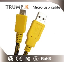 Fabric braided usb 2.0 micro male cable