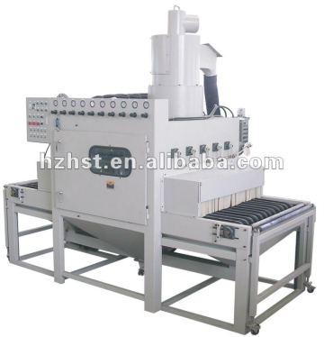 Automatic conveyor sandblasting machine