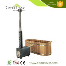 Latest design freestanding 1 Person Wooden Spa barrel Bath Tub