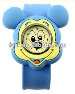 silicon Mickey watches for child silicon slap watches