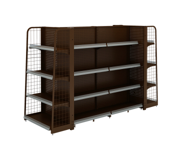 Supermarket And Retail Store Metal Display Shelf